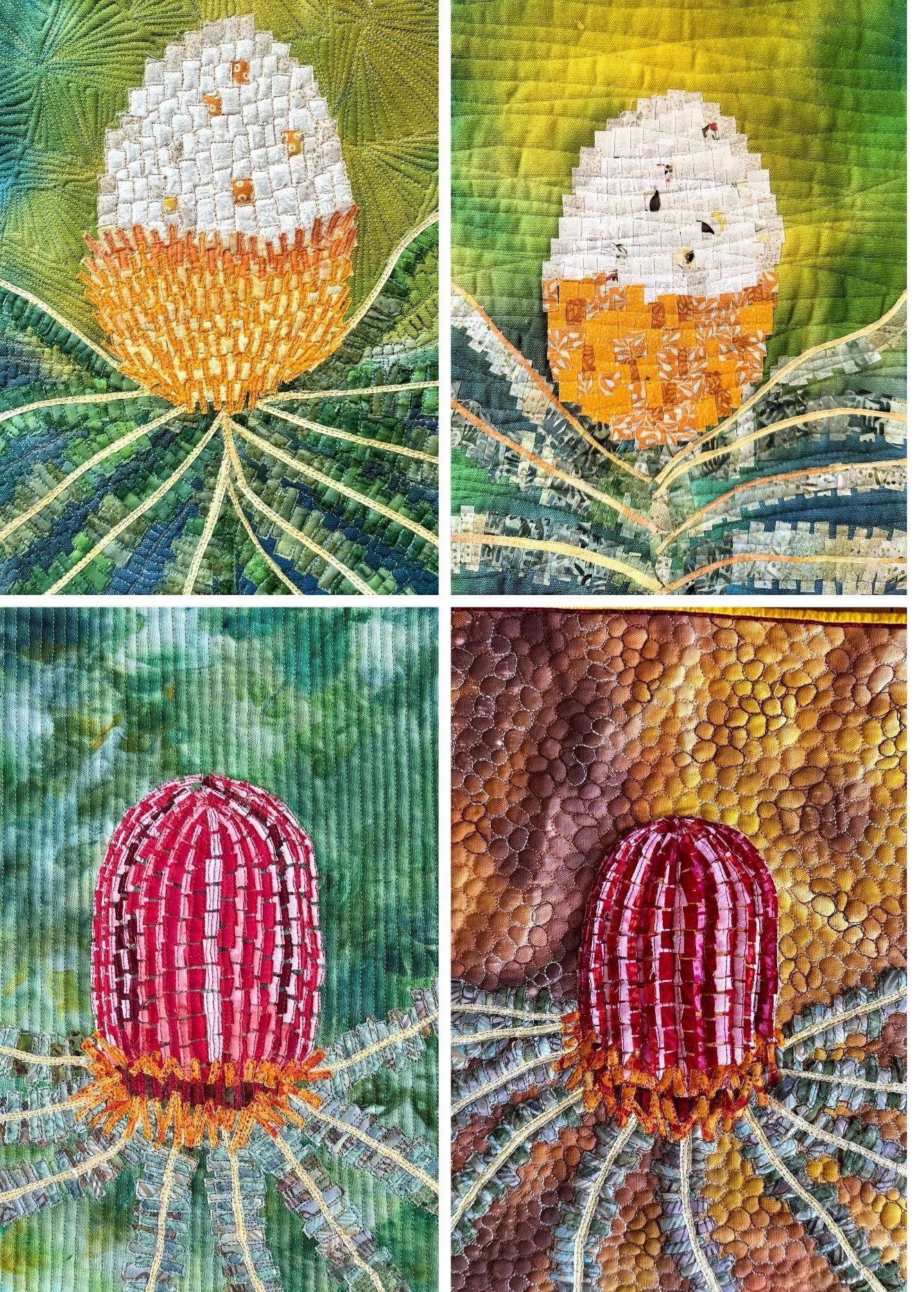 Mosaic Banksia Art Quilt